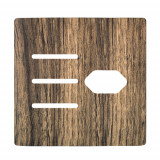 Placa p/ 3 Interruptores + Tomada 4x4 - Novara Carvalho